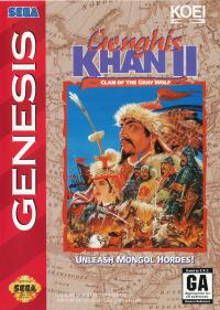 Genesis - Genghis Khan II Clan of the Gray Wolf Box Art Front