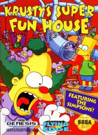 Genesis - Krusty's Super Fun House Box Art Front
