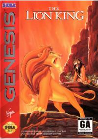 Genesis - The Lion King Box Art Front