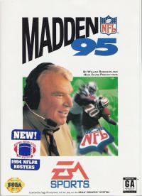 Genesis - Madden NFL '95 Box Art Front