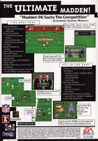 Genesis - Madden NFL '96 Box Art Back