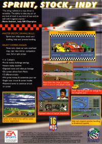 Genesis - Mario Andretti Racing Box Art Back
