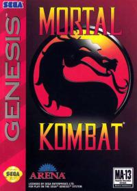 Genesis - Mortal Kombat Box Art Front