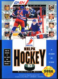 Genesis - NHLPA Hockey '93 Box Art Front