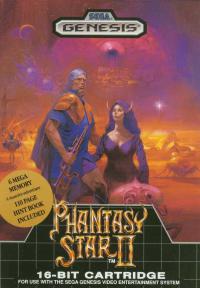 Genesis - Phantasy Star II Box Art Front