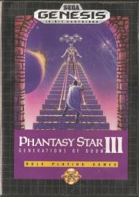 Genesis - Phantasy Star III Generations of Doom Box Art Front