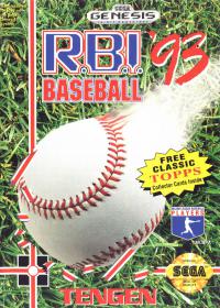 Genesis - R.B.I. Baseball '93 Box Art Front