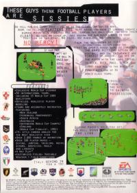Genesis - Rugby World Cup '95 Box Art Back
