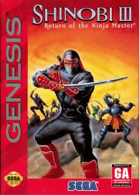 Genesis - Shinobi III Return of the Ninja Master Box Art Front