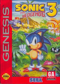 Genesis - Sonic the Hedgehog 3 Box Art Front