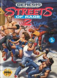 Genesis - Streets of Rage 2 Box Art Front