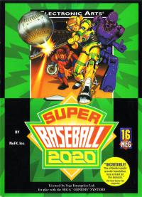 Genesis - Super Baseball 2020 Box Art Front
