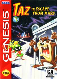 Genesis - Taz in Escape from Mars Box Art Front