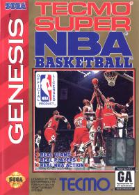 Genesis - Tecmo Super NBA Basketball Box Art Front
