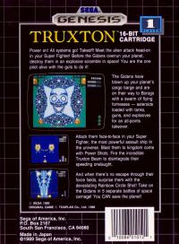 Genesis - Truxton Box Art Back