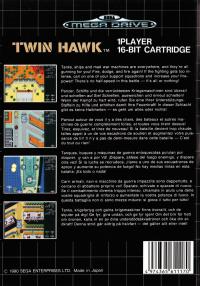 Genesis - Twin Hawk Box Art Back
