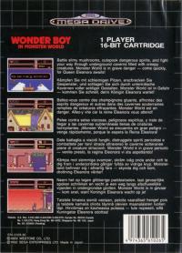 Genesis - Wonder Boy in Monster World Box Art Back