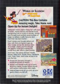 Genesis - World of Illusion Starring Mickey Mouse and Donald Duck Box Art Back