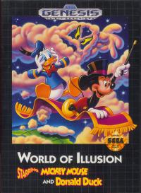 Genesis - World of Illusion Starring Mickey Mouse and Donald Duck Box Art Front