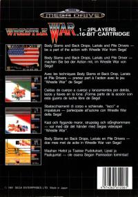 Genesis - Wrestle War Box Art Back