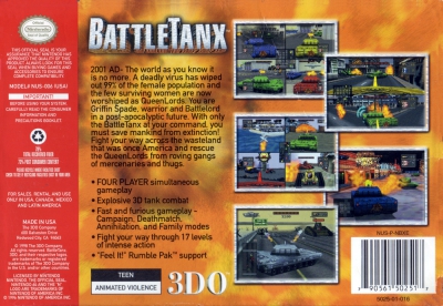 N64 - BattleTanx Box Art Back