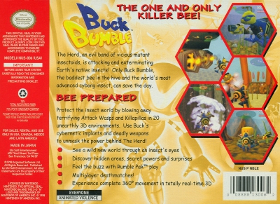 N64 - Buck Bumble Box Art Back