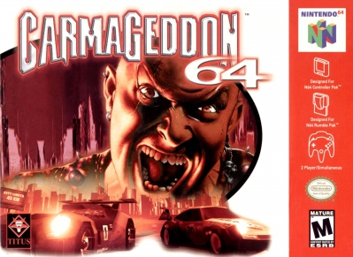 N64 - Carmageddon 64 Box Art Front
