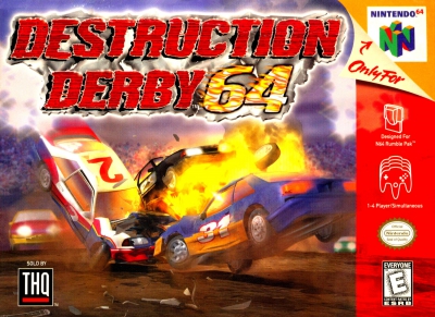 N64 - Destruction Derby 64 Box Art Front