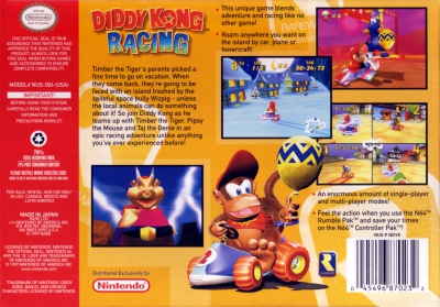 N64 - Diddy Kong Racing Box Art Back