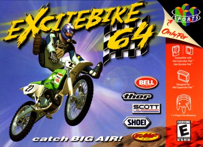 N64 - Excitebike 64 Box Art Front