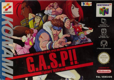 N64 - GASP Fighter's NEXTream Box Art Front