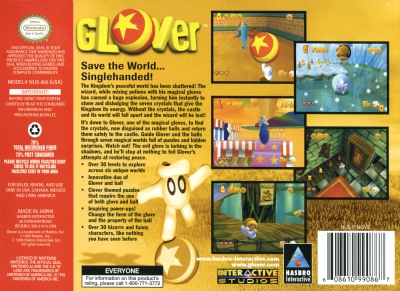 N64 - Glover Box Art Back