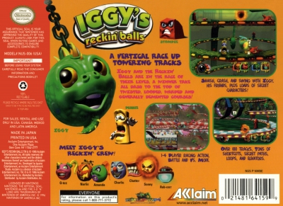 N64 - Iggy's Reckin' Balls Box Art Back