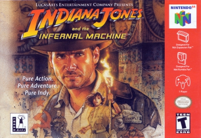 N64 - Indiana Jones and the Infernal Machine Box Art Front