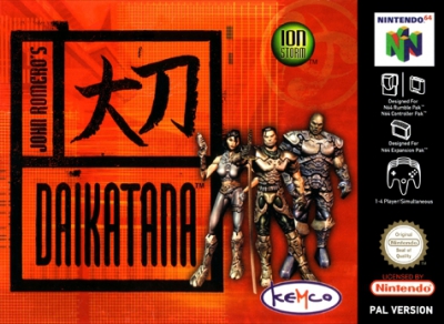 N64 - John Romero's Daikatana Box Art Front
