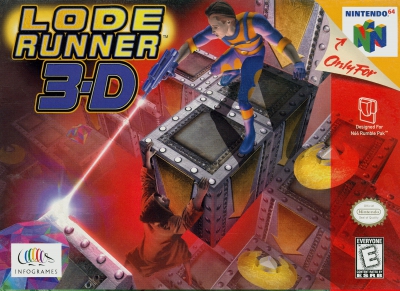 N64 - Lode Runner 3 D Box Art Front