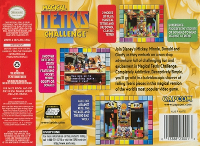 N64 - Magical Tetris Challenge Box Art Back