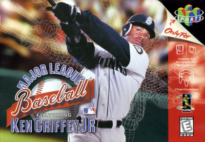 N64 - Major League Baseball Featuring Ken Griffey Jr Box Art Front