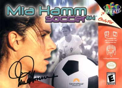 N64 - Mia Hamm Soccer 64 Box Art Front
