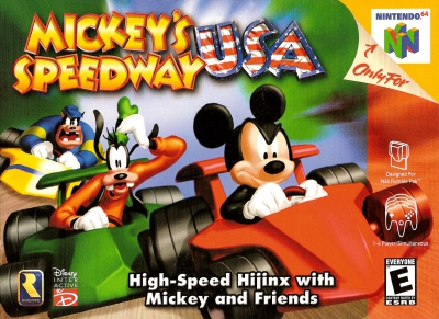 N64 - Mickey's Speedway USA Box Art Front