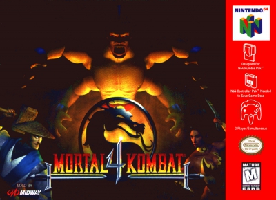 N64 - Mortal Kombat 4 Box Art Front