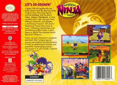 N64 - Mystical Ninja Starring Goemon Box Art Back