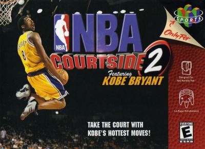N64 - NBA Courtside 2 Featuring Kobe Bryant Box Art Front