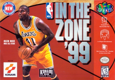 N64 - NBA In the Zone '99 Box Art Front
