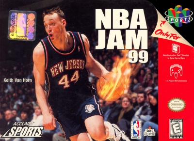 N64 - NBA Jam 99 Box Art Front