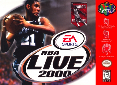 N64 - NBA Live 2000 Box Art Front