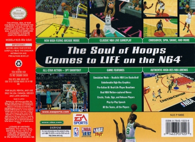 N64 - NBA Live 99 Box Art Back