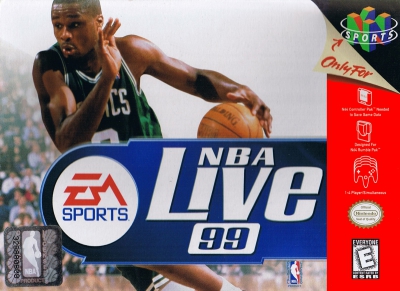 N64 - NBA Live 99 Box Art Front