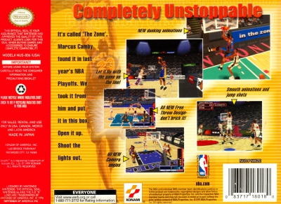 N64 - NBA in the Zone 2000 Box Art Back