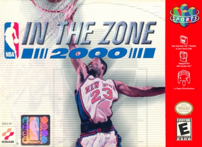 N64 - NBA in the Zone 2000 Box Art Front